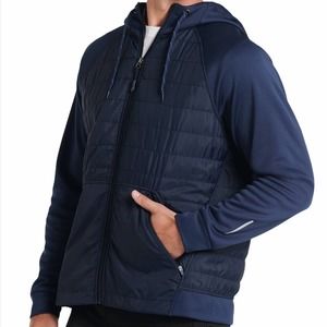 NWT - Jockey Men's Hooded Hybrid Water Repellent Performance Jacket - XL